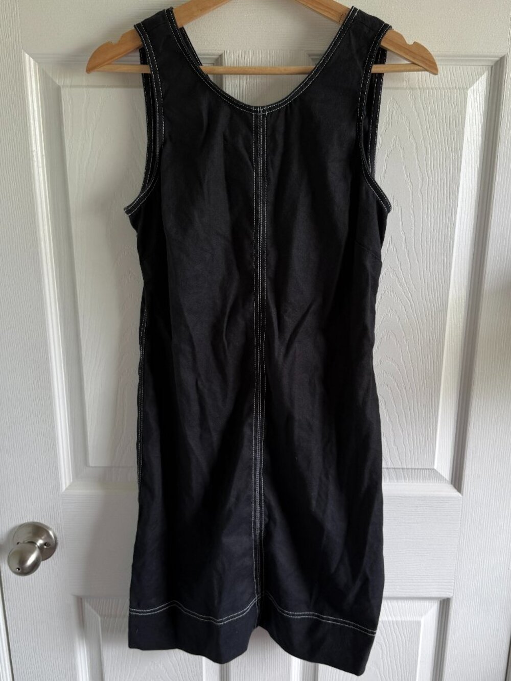 Tommy Bahama Women’s Black Sheath Dress Size S/P Linen Blend